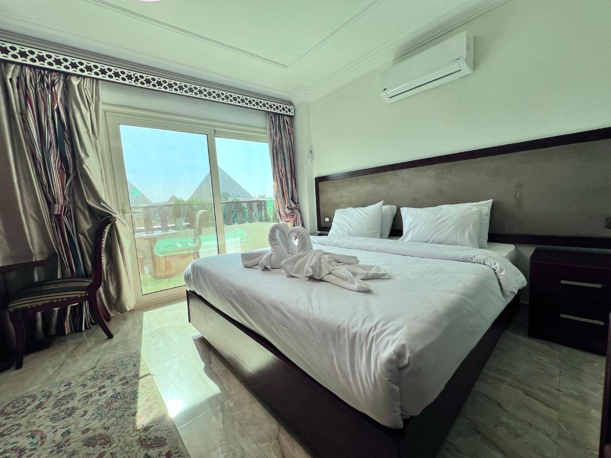 El Aida Pyramids View Hotel Kafret el-Gabal Buitenkant foto