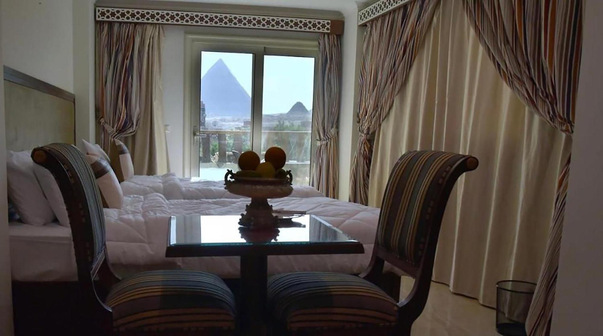 El Aida Pyramids View Hotel Kafret el-Gabal Buitenkant foto