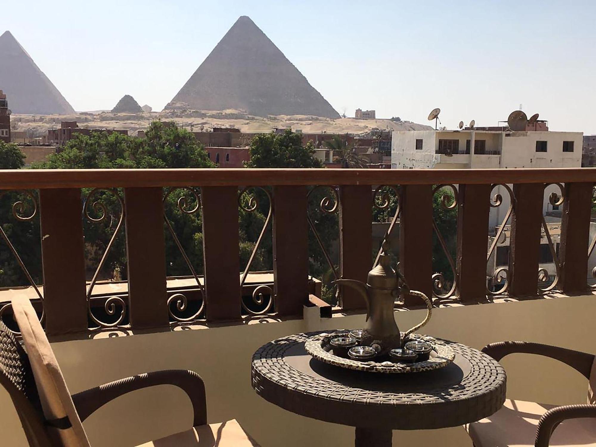 El Aida Pyramids View Hotel Kafret el-Gabal Buitenkant foto